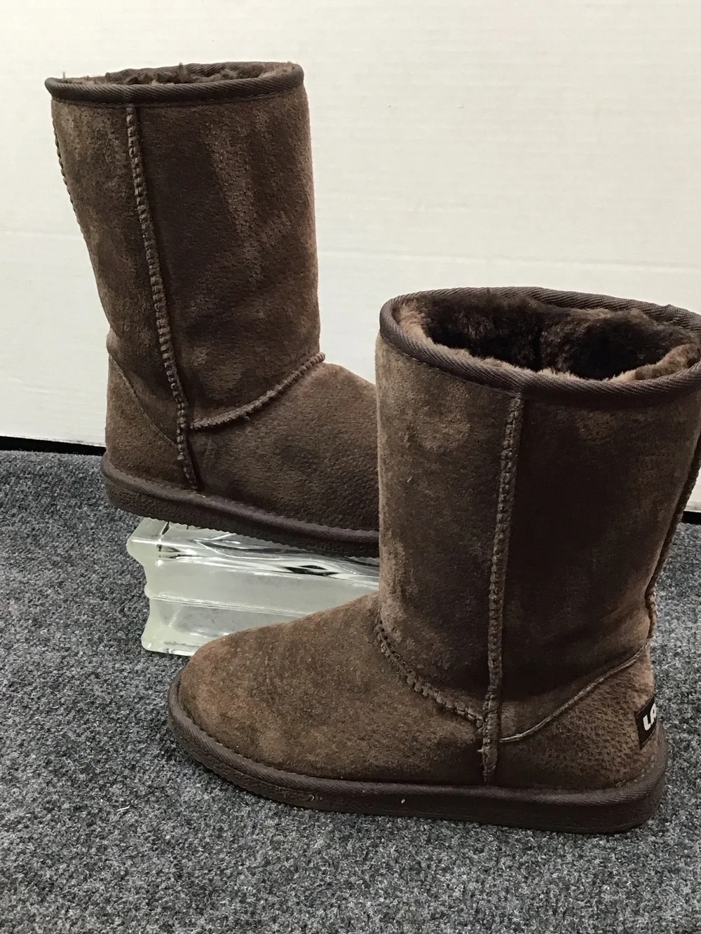 Lamo Brown Suede Heidi Winter Boots with faux fur Lining